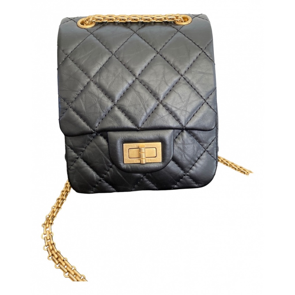 Chanel North South Reissue 2.55
Flap Bag Quilted Aged Calfskin Mini